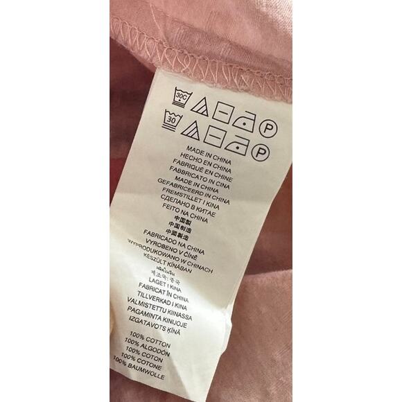 MICHAEL Michael Kors XS Peach Pink Hobnail Off Shoulder 3/4 Sleeve Shirt - Picture 7 of 10